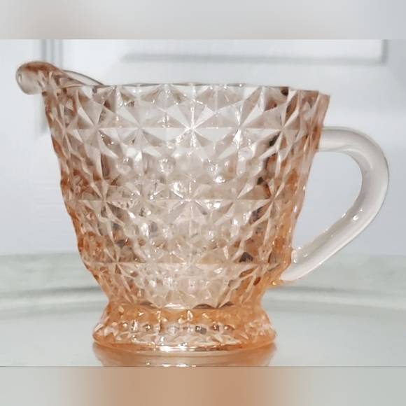 1940s "Holiday Pink" Pitcher / Creamer / Sauces & Dressings by Jeannette - Picture 1 of 5